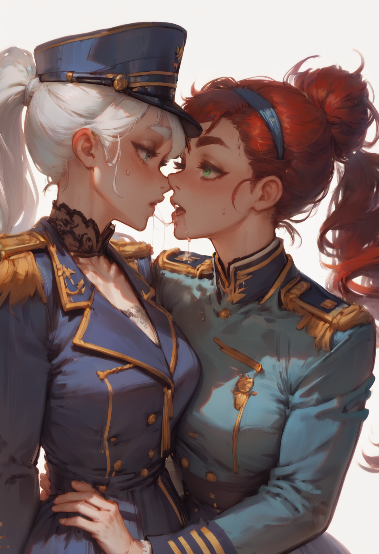 2girls,_miorine_rembran,_suletta_mercury,_after_kiss,_blue_dress,_collarbone,_couple,_dress,_epaulettes,_eye_contact,_green_eyes-4560bcf2-1157700471-DPM++ 2M SDE Heun Exponential-7-28.webp